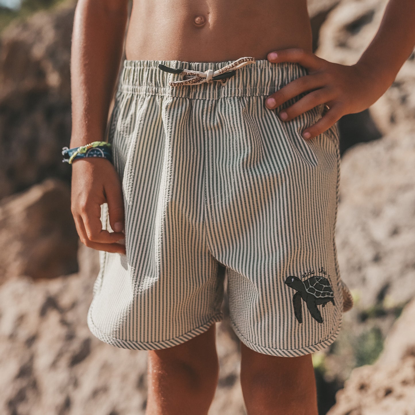 Salted Stories | Seersucker | Swim Shorts