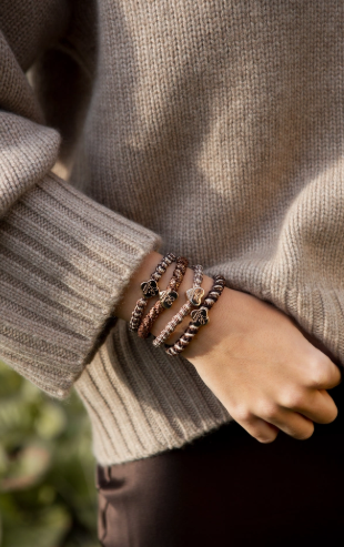 Metallic Gold Quatrefoil Cocoa Dust