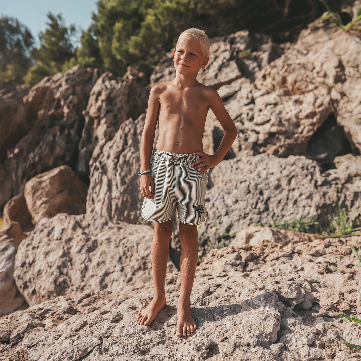 Salted Stories | Seersucker | Swim Shorts
