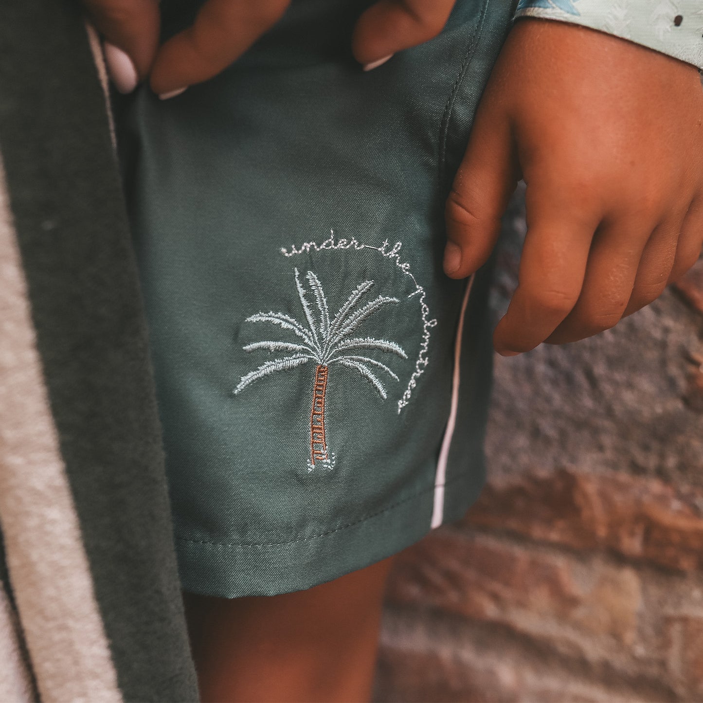 Solid | Swim Shorts | Bronze Green
